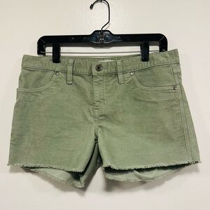 Carve Designs Sage Green Jean corduroy Shorts Size 6